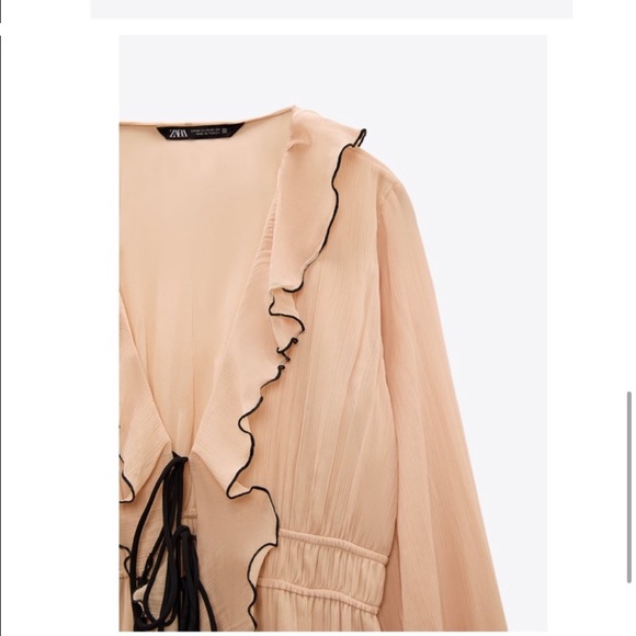 Zara Ruffled Dress With Bows - Picture 6 of 6